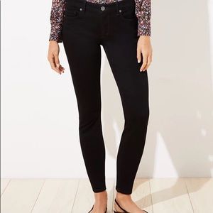 Loft Petite Skinny Black Jeans 2P